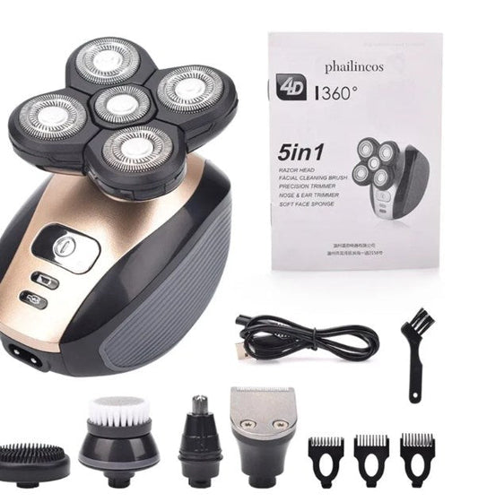 🔥Hot Sale- 49% KORTING🔥 5-in-1 multifunctioneel 4D elektrisch scheerapparaat